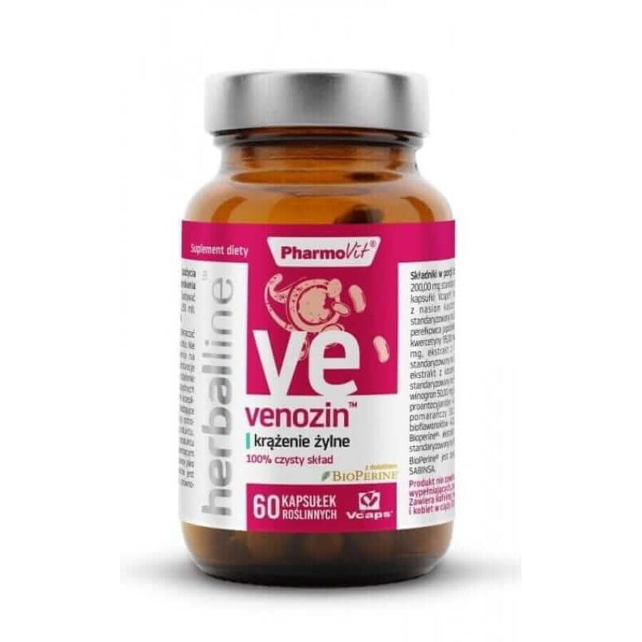 Herballine Venozin veneuze circulatie 60 capsules