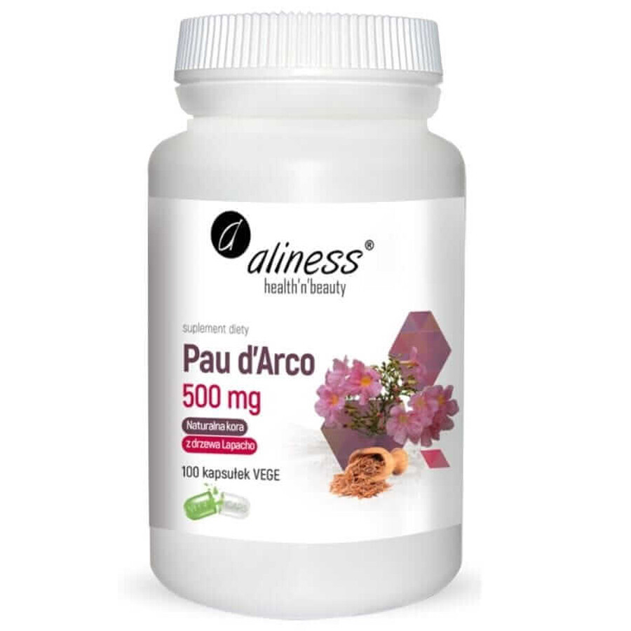 Pau d'Arco (poudre d'écorce de Lapacho) 500mg (100 gélules) Aliness