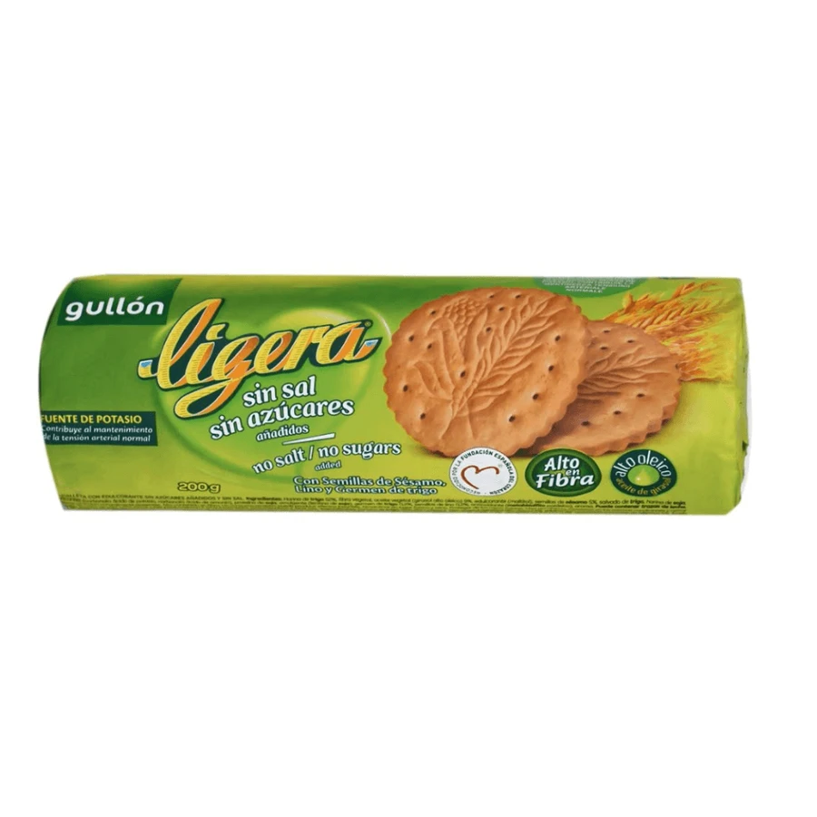 Biscuits without salt and no added sugar Ligera, 200 g, Gullon