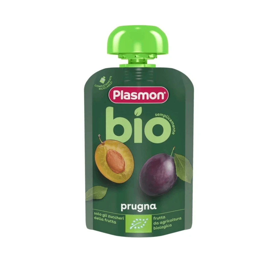 Bio-Pflaumenpüree, + 6 Monate, 100 g, Plasmon