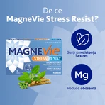 MagneVie Stress Resist with Ashwaghanda 80mg + 60 mg magnesium + 1.4mg vitamin B6, nervous system and stress resistance, 30 tablets