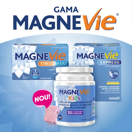 MagneVie Stress Resist with Ashwaghanda 80mg + 60 mg magnesium + 1.4mg vitamin B6, nervous system and stress resistance, 30 tablets