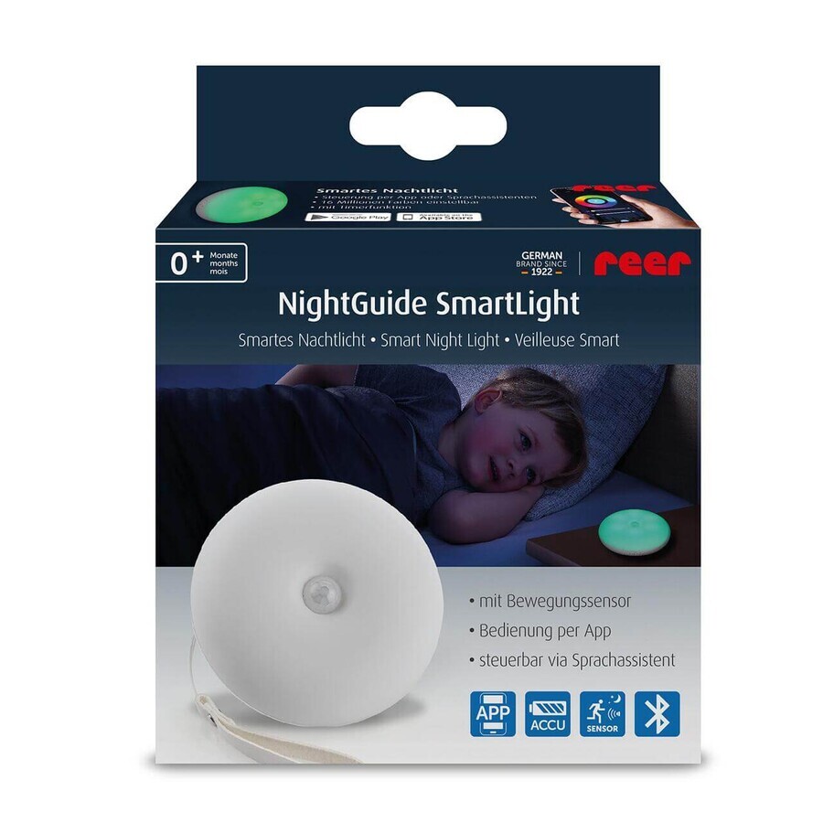 Intelligent night light with motion sensor, +0 months, Reer