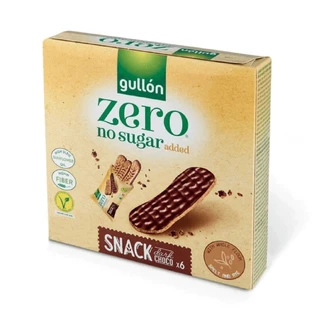 Barrita de cereales con cobertura de chocolate negro, 6x25 g, Gullon