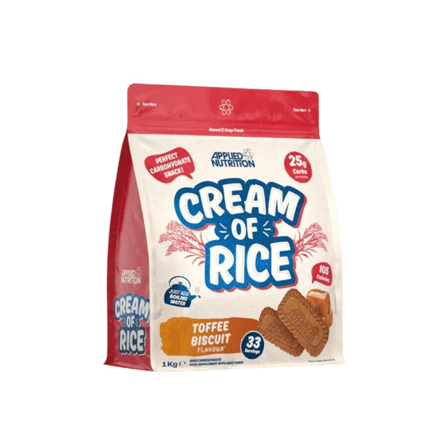 Rijstcrème, Toffe Biscuit, 1 kg, Applied Nutrition