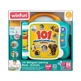Bilingual animal learning booklet, 18 months+, Winfun