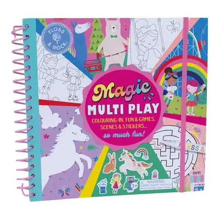 Libro de actividades reutilizable Magic Multi Play Rainbow Fairy, 3 años+, Floss & Rock