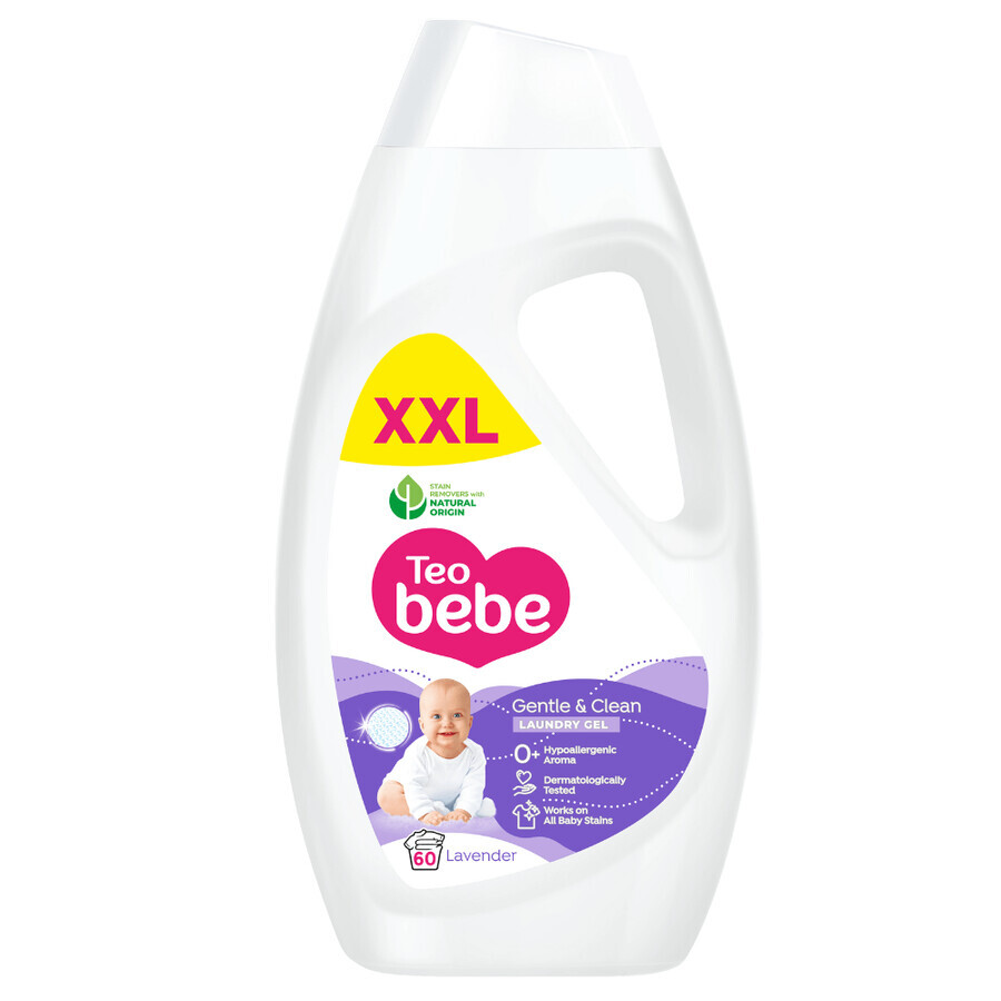 Gentle & Clean Lavendelgel Wasmiddel, 2.7 l, Teo bebe