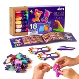 Creatie set Luchtklei, 18 kleuren, + 3 jaar, OktoClay