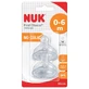 Siliconen speen met middelgroot gat M1, 0-6 maanden, 2 st, Nuk