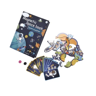 Libro magnético educativo con el espacio exterior, + 3 años, AcSmart