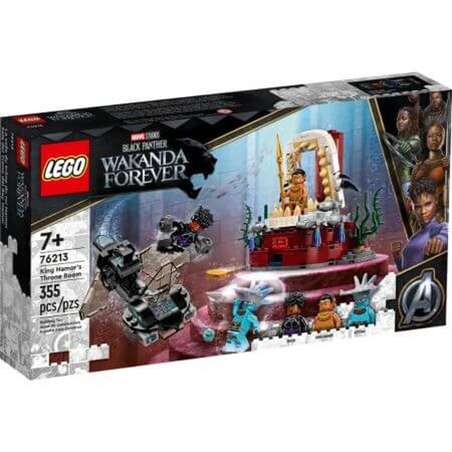 La salle du trône du roi Namor, 7 ans et +, 76213, Lego Marvel