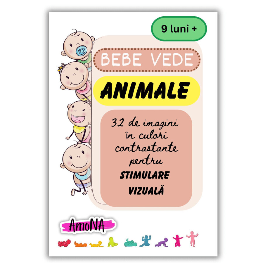 Cartonase Animale Bebe Vede, +9 luni, Amona