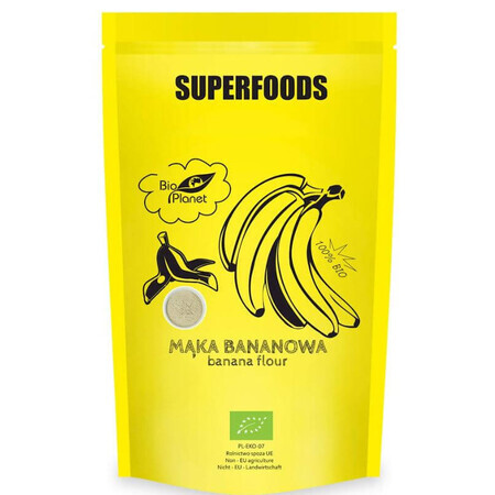 Biologisch bananenmeel 200g SUPERFOODS BIO PLANET