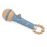 Houten speelgoedmicrofoon, +6 maanden, Blauw, Label Label