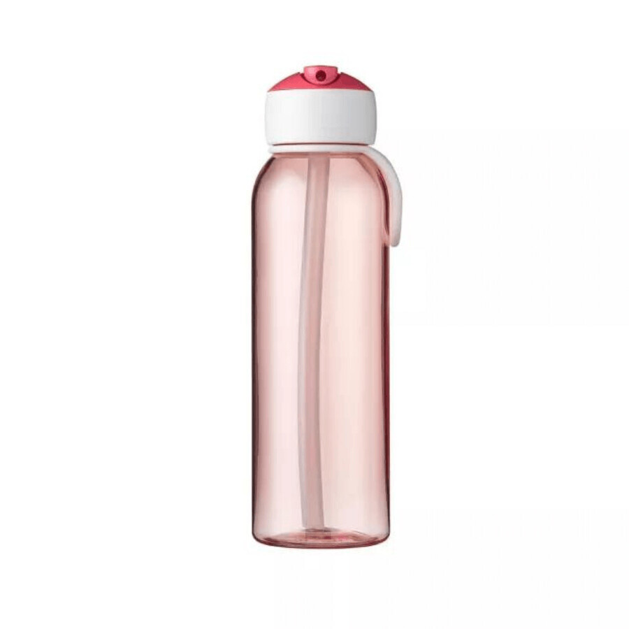 Mepal Flip-Up Bottle, Pink, 500 ml, Little Dutch