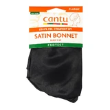 Satinhaube für Haarschutz, Schwarz, 1 Stück, Cantu
