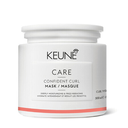 Care Confident Curl Mask per capelli ricci e crespi, 500 ml, Keune