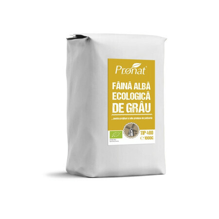 Faina Bio alba de grau tip 480, 1 kg, Pronat