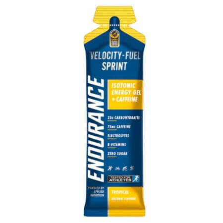 Velocity Fuel Sprint Endurance Energizing Gel, 60 g, Tropical, Toegepaste Voeding