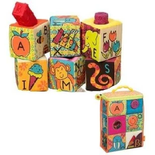 Set van 6 ABC sorteerkubussen, B.Toys