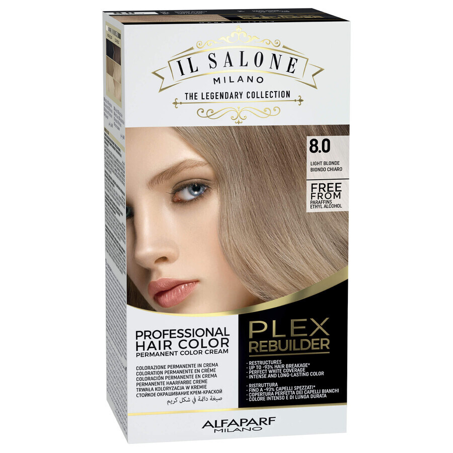 Couleur permanente Plex Rebuilder Il Salone, 8.0, Light Blonde, Alfaparf