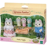 Set of 4 figurines Husky Husky Puppy Family Sylvanian Families, +3 years, Epoch