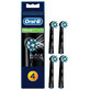 Cross Action elektrische tandenborstel navullingen, zwart 4 stuks, Oral-B