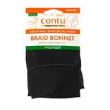 Satin cap to protect long braided hair, Black, 1 pc, Cantu