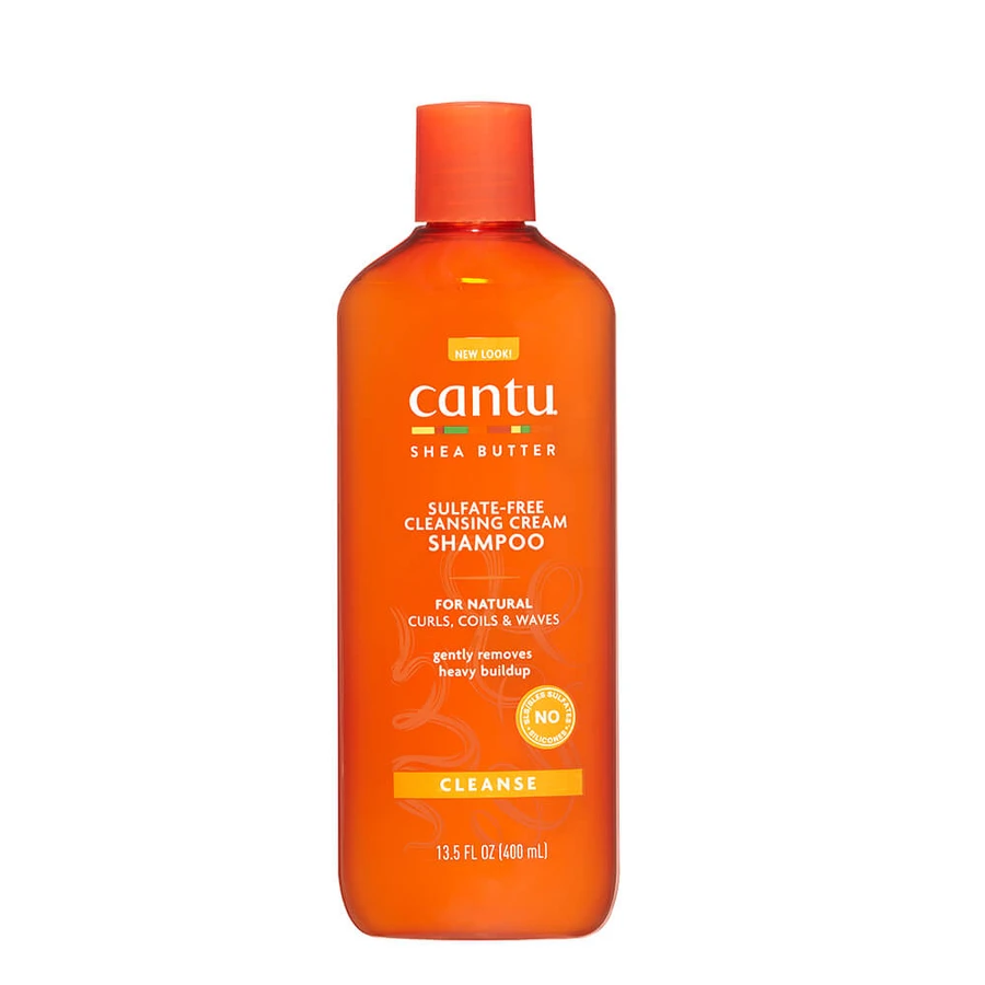 Champú en crema con manteca de karité para una limpieza profunda For Natural, 400 ml, Cantu