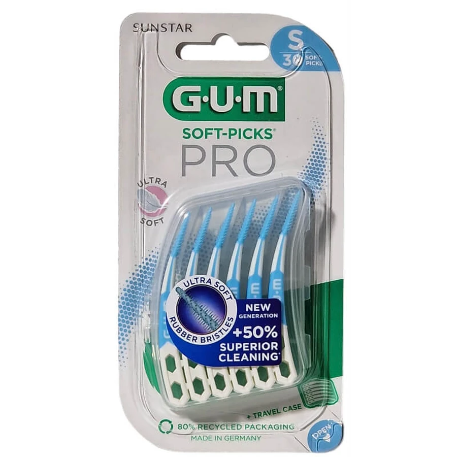 Brosses interdentaires GUM Ultra Soft Picks PRO, S, 30 pièces, Sunstar Gum