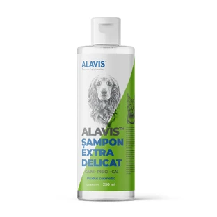 Wyjątkowo delikatny szampon dla psów, kotów i koni, 250 ml, Alavis