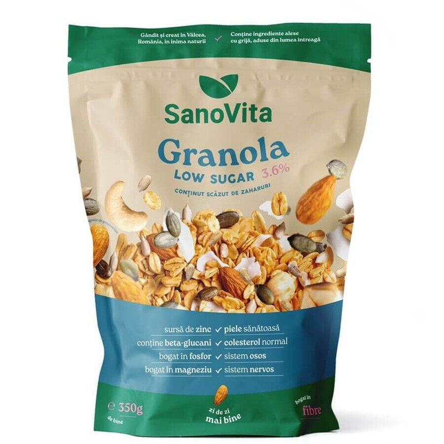 Granola baja en azúcar, 350 g, Sanovita