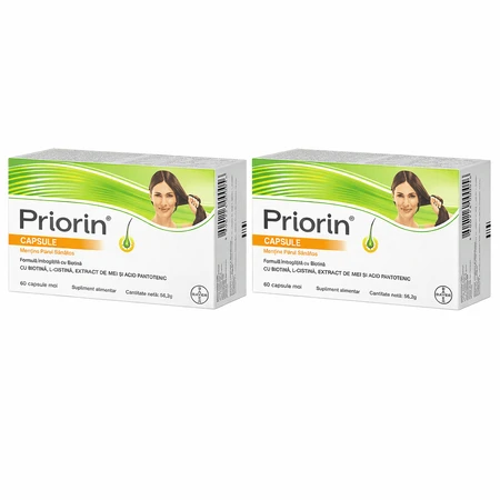 Priorin, 2 x 60 kapsułek, Bayer: ceny i cechy