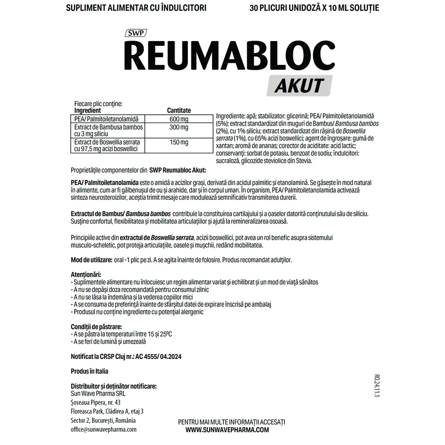 Reumabloc Akut, 30 Portionsbeutel, Sun Wave Pharma