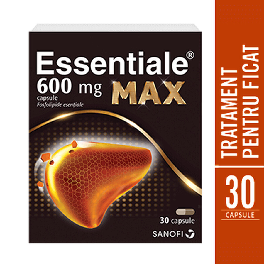 Essentiale MAX 600 mg, 2 x 30 capsules, Sanofi