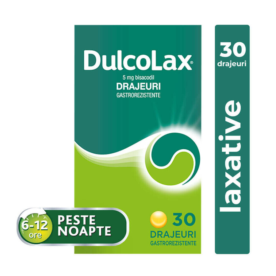 Dulcolax, 5 mg, 2 x 30 maagsapresistente dragees, Sanofi