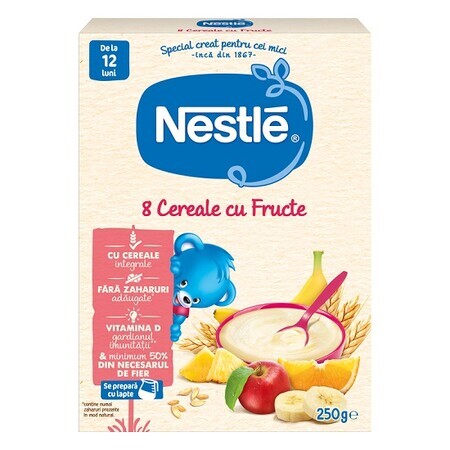 8 Cereali con frutta, da 12 mesi, 250 g, Nestlè