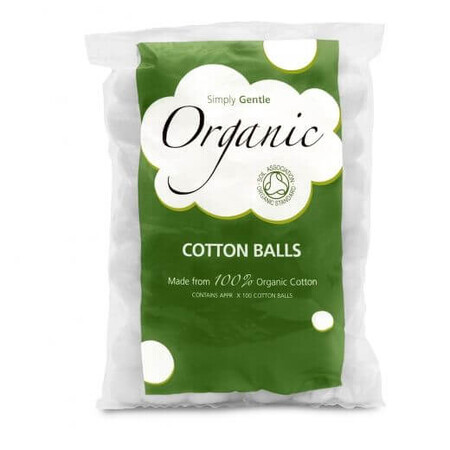 Boules de coton bio, 100 pièces