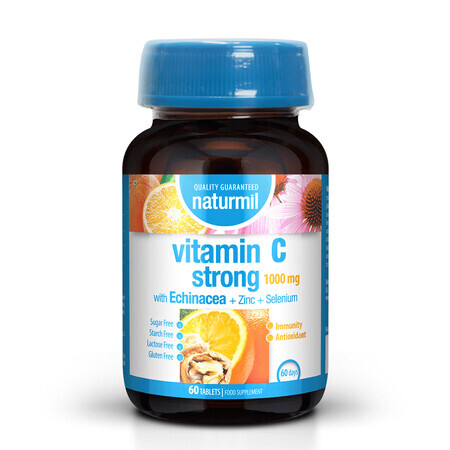 Vitamin C Strong Naturmil, 1000 mg, 60 Tabletten, Dietmed