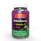 Justins Vlierbessen + Vitamine C + Zink Jellies, 30 stuks, Justin Pharma