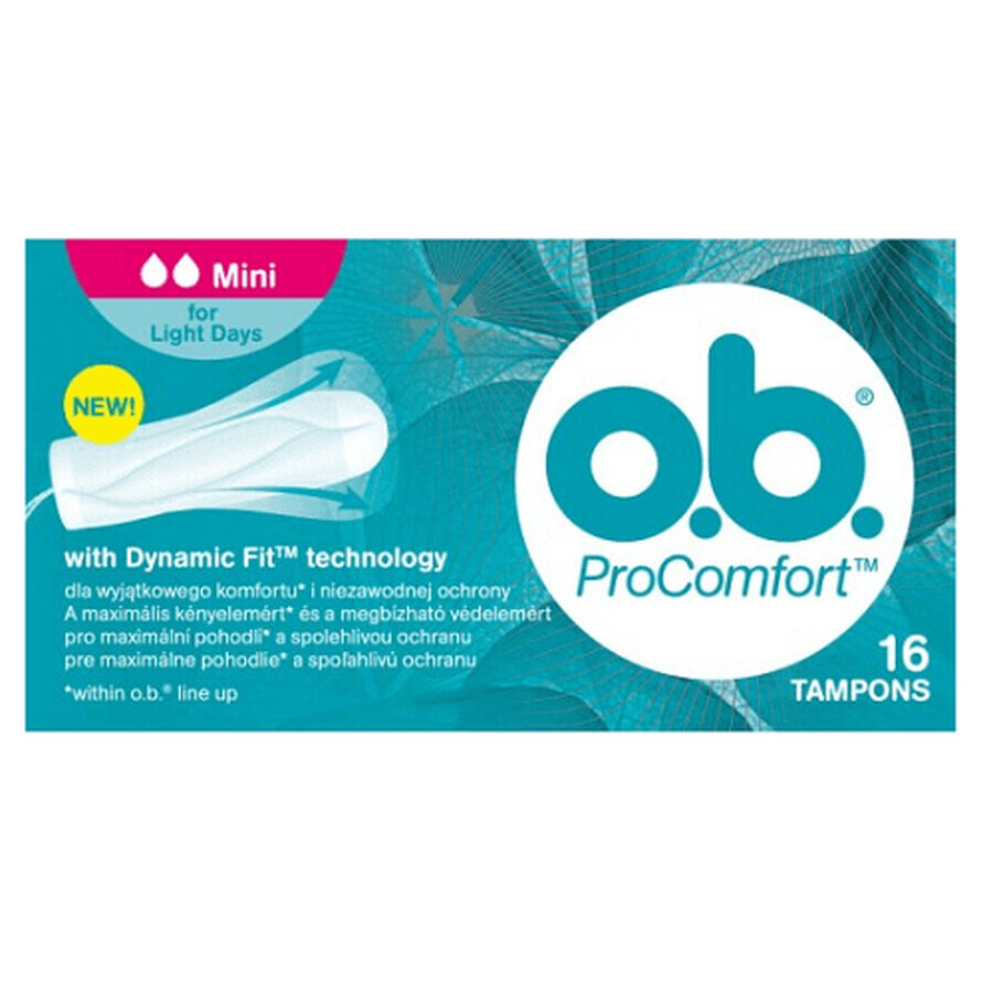 Assorbenti interni OB ProComfort Mini, 16 pz, Johnson&Johnson