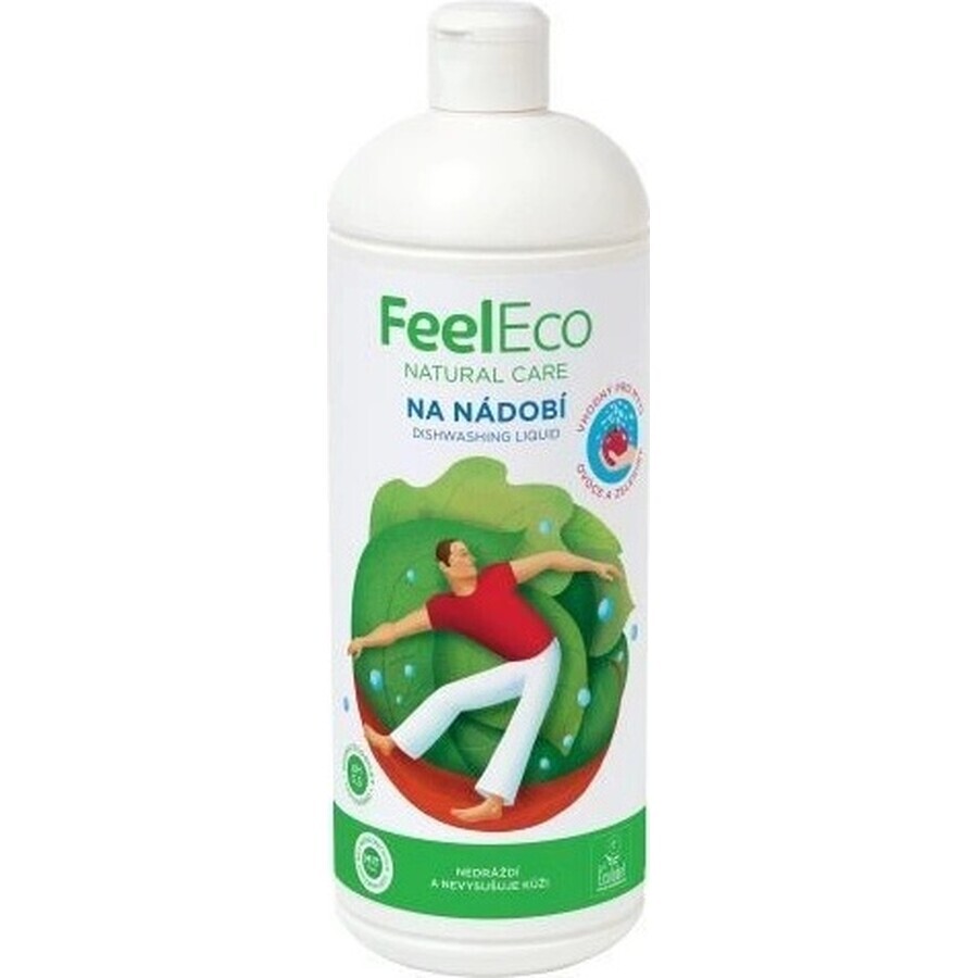 Feel Eco Afwasmiddel Framboos 1×1000 ml, afwasmiddel