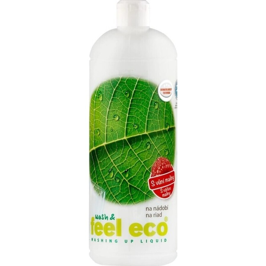 Feel Eco Afwasmiddel Framboos 1×1000 ml, afwasmiddel