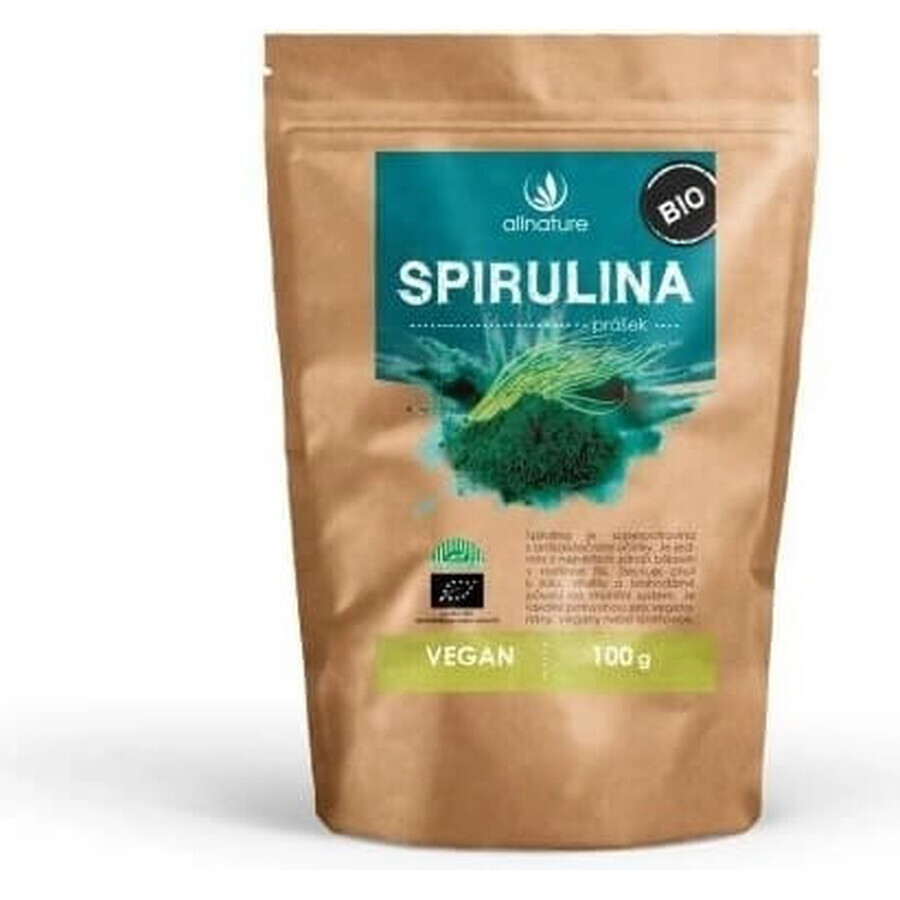 Allnature Spirulina organic powder 100g 1×100g