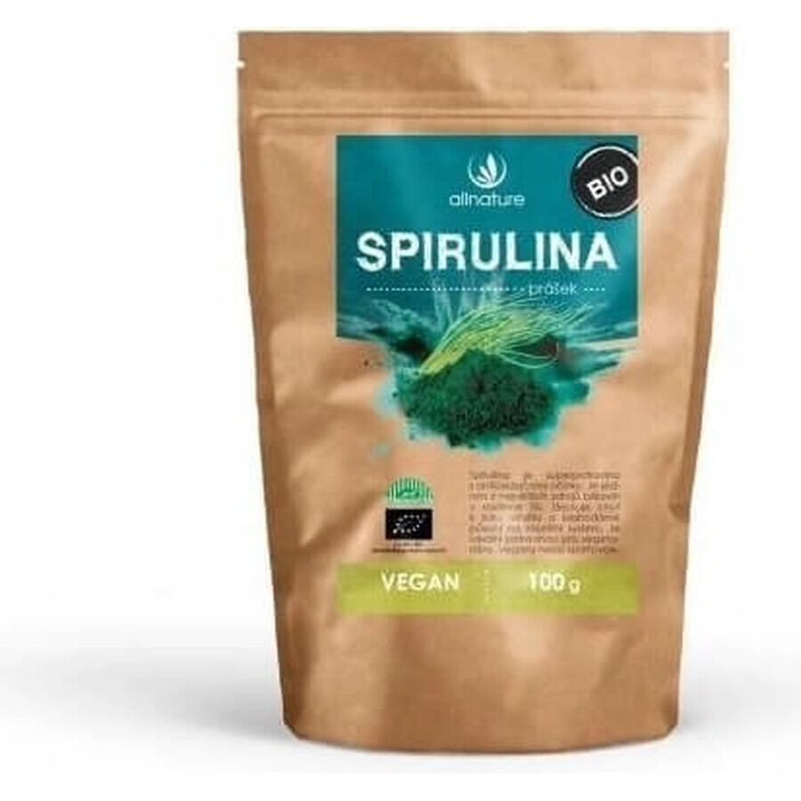 Allnature Spirulina organic powder 100g 1×100g