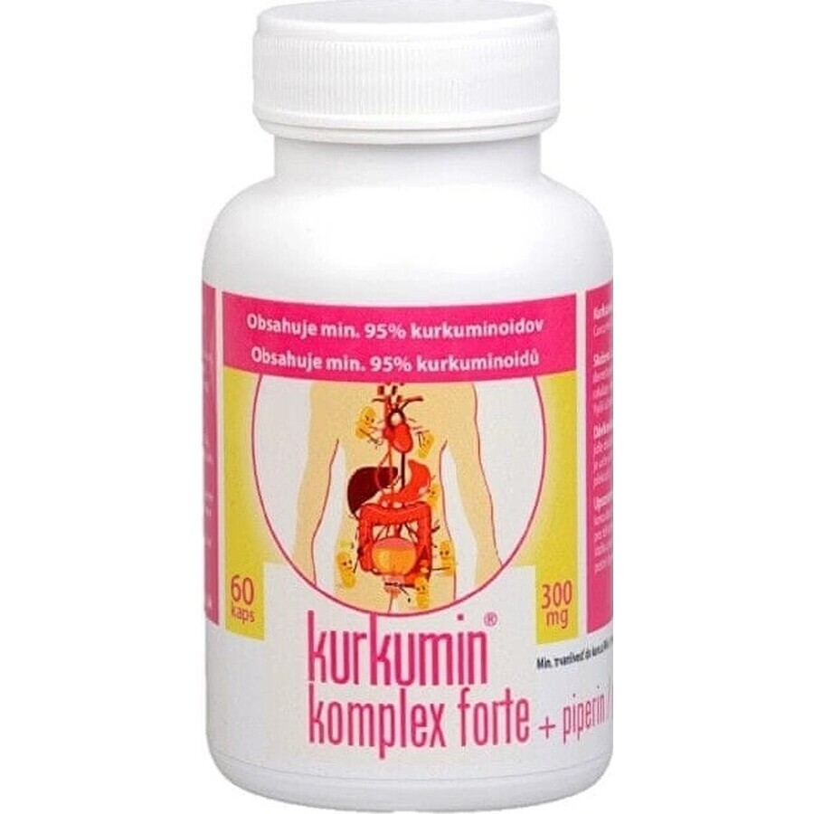 Curcumin complex forte 1×60 cps, supliment alimentar