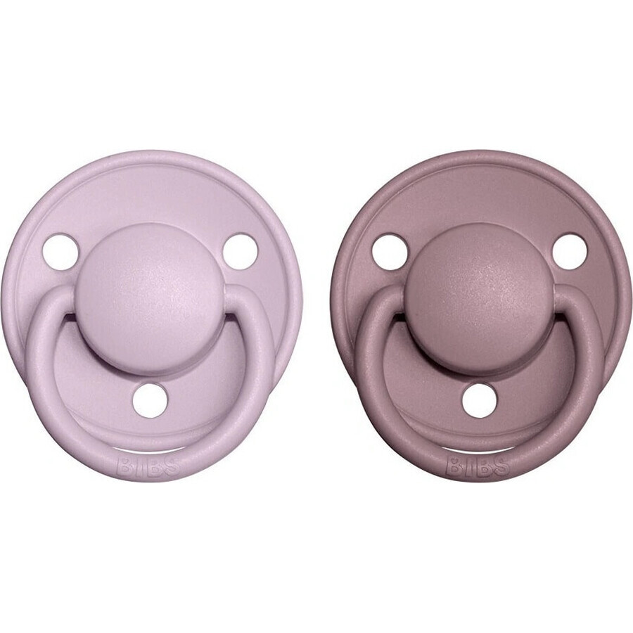 BIBS De Lux silicone pacifiers woodchuck/blush 1×2 pcs, one size