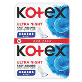 Ultra Night absorberend maandverband, 12 stuks, Kotex