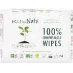 Eco by Naty Lingettes humides sans parfum pour peau sensible 1×168 pcs, lingettes humides